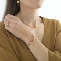 Feel Carneool goudkleurige ketting A Beautiful Story